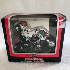 Harley-Davidson Christmas Holiday Ornament Biker Snowman 2001 Open Box